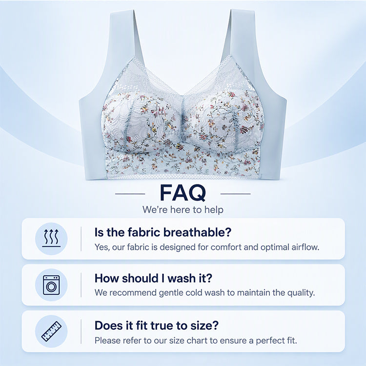 💖Black Friday Mega Deal – 50% off!💖🎀Women's Seamless Floral Lace Support Bra