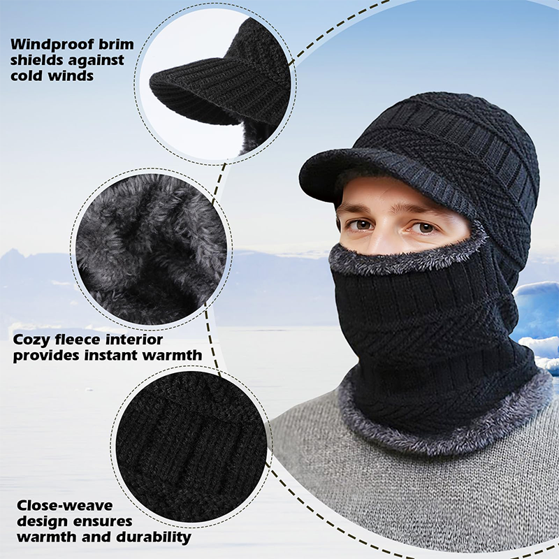 🖤Black Friday Sale🖤3-in-1 Winter Balaclava, Insulated Hood with Protective Goggles