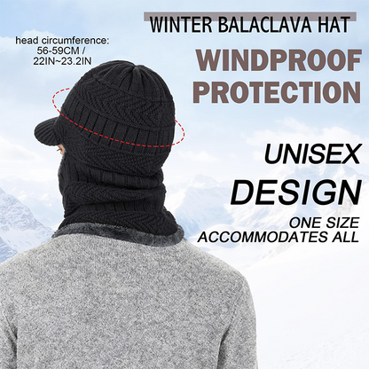 🖤Black Friday Sale🖤3-in-1 Winter Balaclava, Insulated Hood with Protective Goggles
