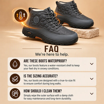 Men's Warm Plush-Lined Snow Boots