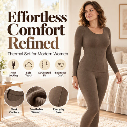 ⏰ Seasonal changeover sale: 50% off – quality at half the price! ✨Women's Seamless Self-Heating Thermal Underwear Set