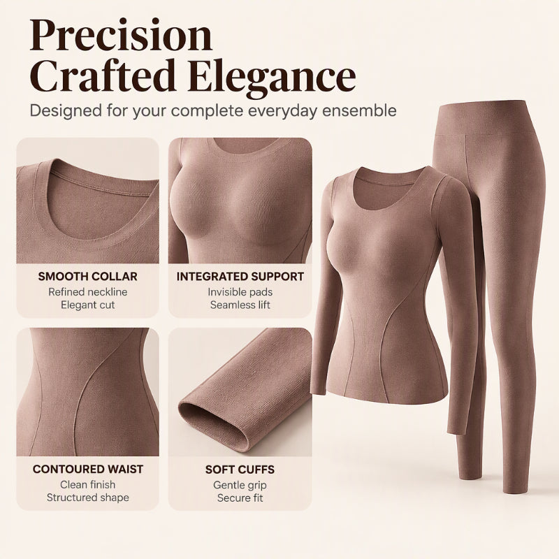 ⏰ Seasonal changeover sale: 50% off – quality at half the price! ✨Women's Seamless Self-Heating Thermal Underwear Set
