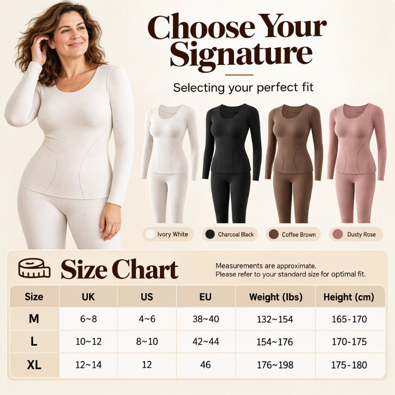 ⏰ Seasonal changeover sale: 50% off – quality at half the price! ✨Women's Seamless Self-Heating Thermal Underwear Set