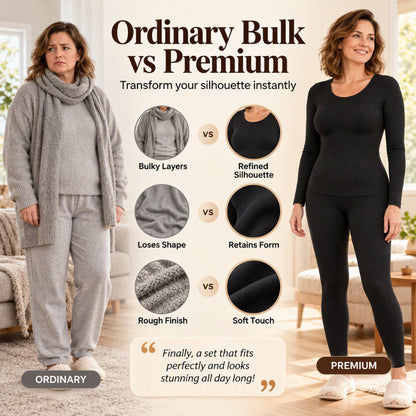⏰ Seasonal changeover sale: 50% off – quality at half the price! ✨Women's Seamless Self-Heating Thermal Underwear Set