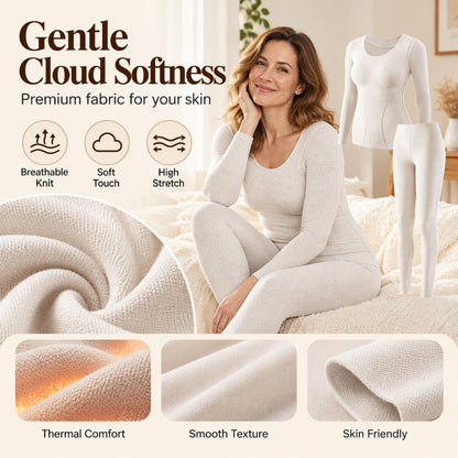 ⏰ Seasonal changeover sale: 50% off – quality at half the price! ✨Women's Seamless Self-Heating Thermal Underwear Set