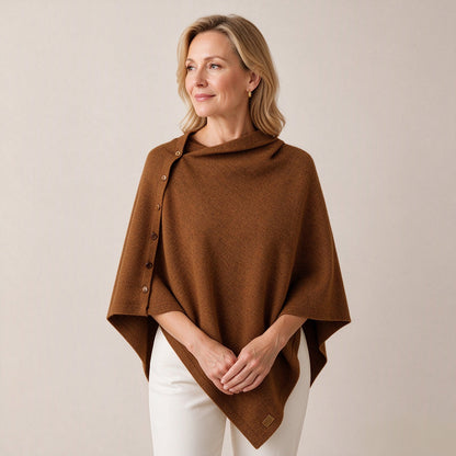 Women's Soft Knit Poncho Shawl