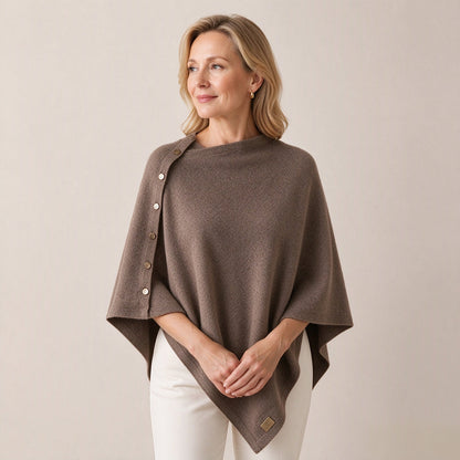 Women's Soft Knit Poncho Shawl