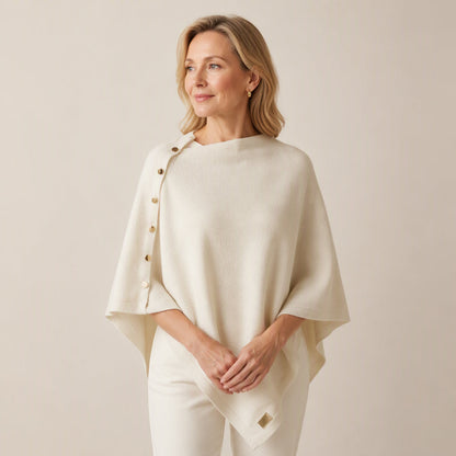 Women's Soft Knit Poncho Shawl