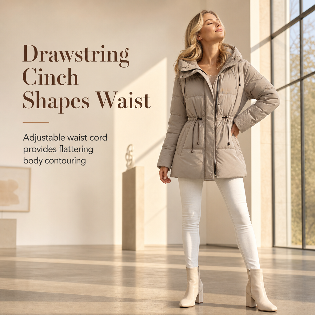 ❄️ Women's Long Hooded Padded Coat
