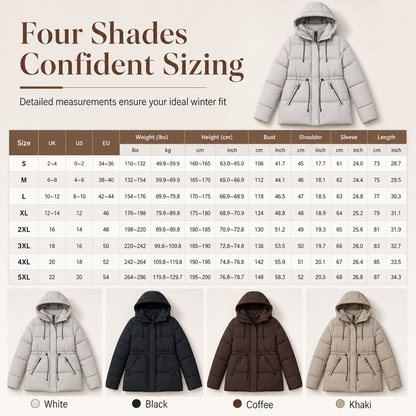 ❄️ Women's Long Hooded Padded Coat
