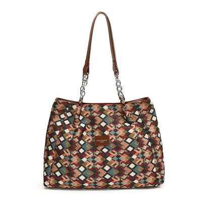 Retro Leopard Print Tote Bag for Women