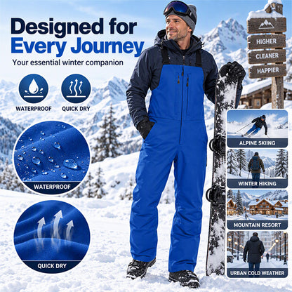 ❄️ Stay Dry, Full-Coverage Snow Protection | Unisex Waterproof Ski Bib Pants
