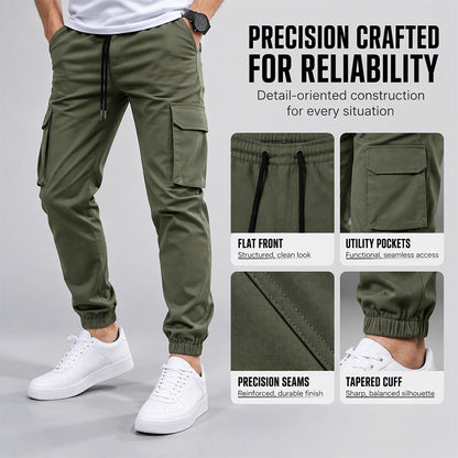 Men's Casual Outdoor Cargo Pants with Drawstring