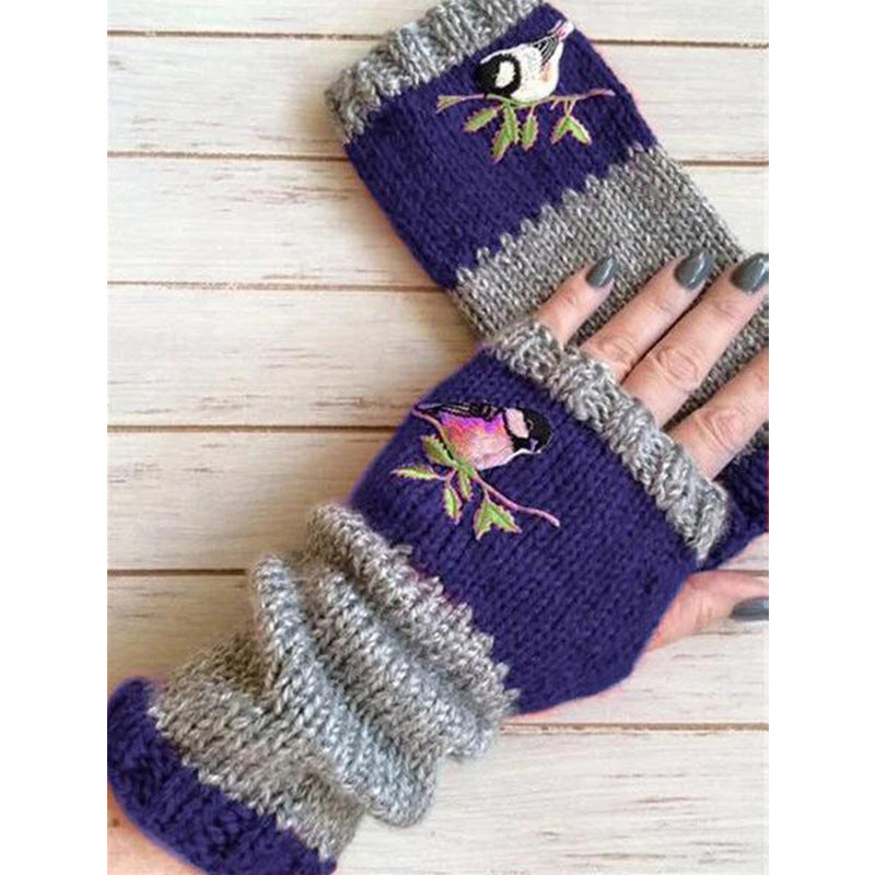 ❄️Black Friday Sale 50% OFF!!🐱Winter Warm Half Finger Knitted Gloves