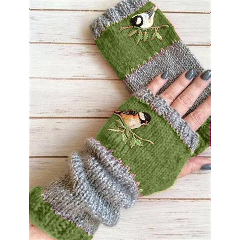 ❄️Black Friday Sale 50% OFF!!🐱Winter Warm Half Finger Knitted Gloves