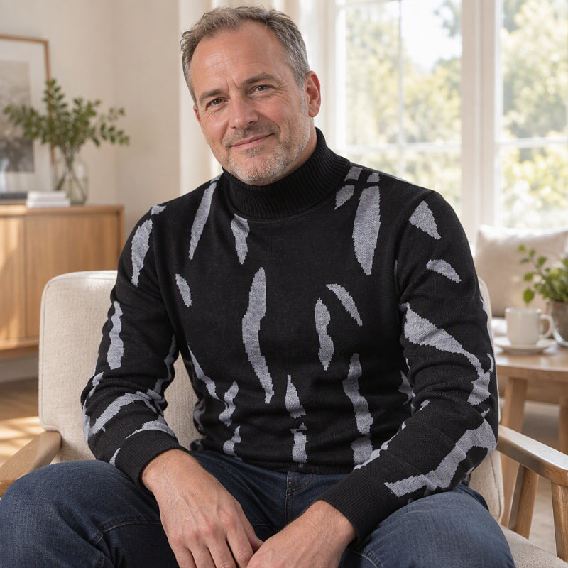 Men's Casual Slim Fit Turtleneck Sweater