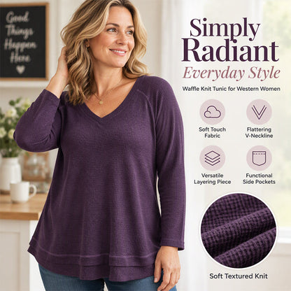 Women's Textured Stitch Raglan Sleeve Sweatshirt