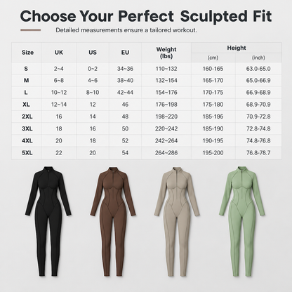 Women's Ribbed Mock Neck Half Zip Jumpsuit High Impact Yoga and Fitness Bodysuit