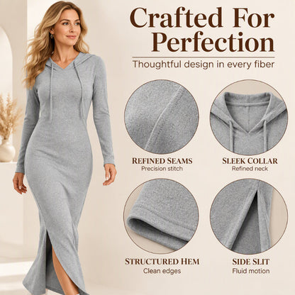 Women's Slim-Fit Hooded Bodycon Dress
