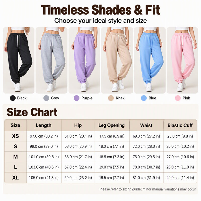🏃 Move-Ready Comfort, Personalized Waist Fit | Women's Casual Athletic Joggers with Drawstring