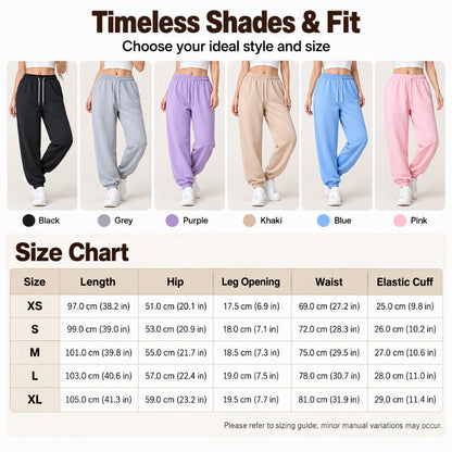 🏃 Move-Ready Comfort, Personalized Waist Fit | Women's Casual Athletic Joggers with Drawstring