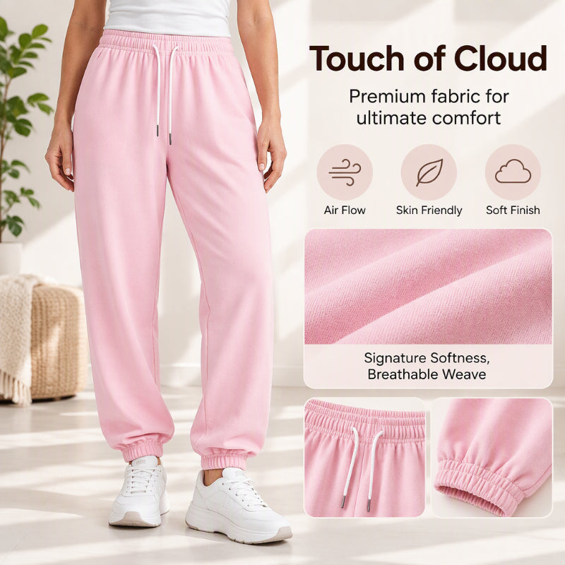 🏃 Move-Ready Comfort, Personalized Waist Fit | Women's Casual Athletic Joggers with Drawstring