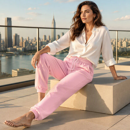 🏃 Move-Ready Comfort, Personalized Waist Fit | Women's Casual Athletic Joggers with Drawstring