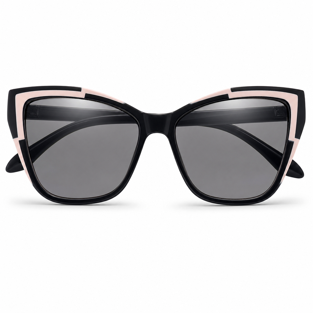 😎Cyberpunk Cat Eye Blue Light Blocking Glasses for Women Trendy Photochromic Clear Lens Eyeglasses