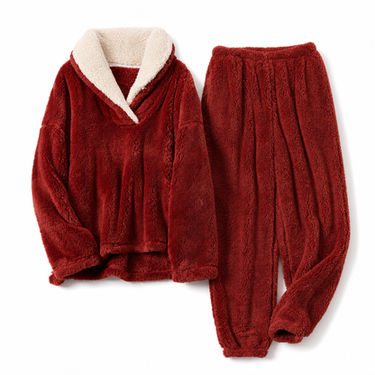 ✨ Men & Women's Sherpa Pajama Set: Thick, Double-Sided Plush & Cloud Soft ☁️