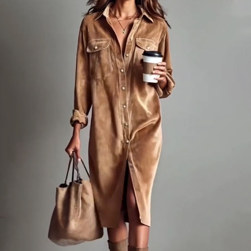 🤠Women's Casual Fashion Shirt Dress