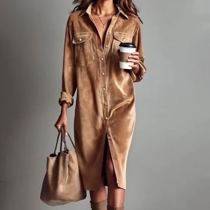 🤠Women's Casual Fashion Shirt Dress