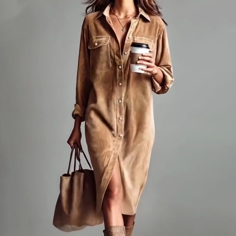 🤠Women's Casual Fashion Shirt Dress