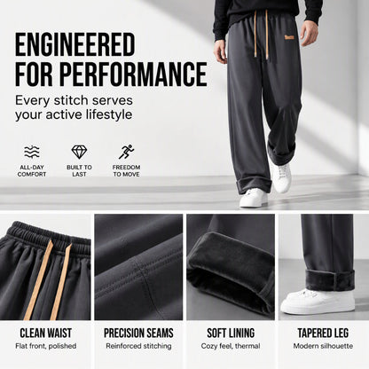 Men's Winter Thermal Straight Leg Pants