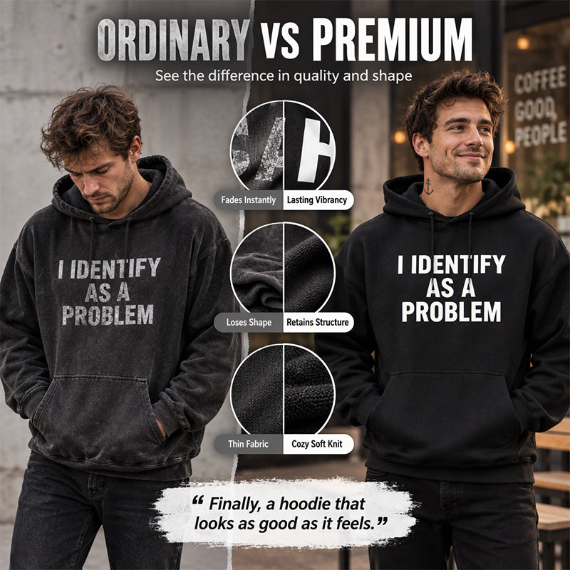 Men's Humorous Graphic Hooded Sweatshirt