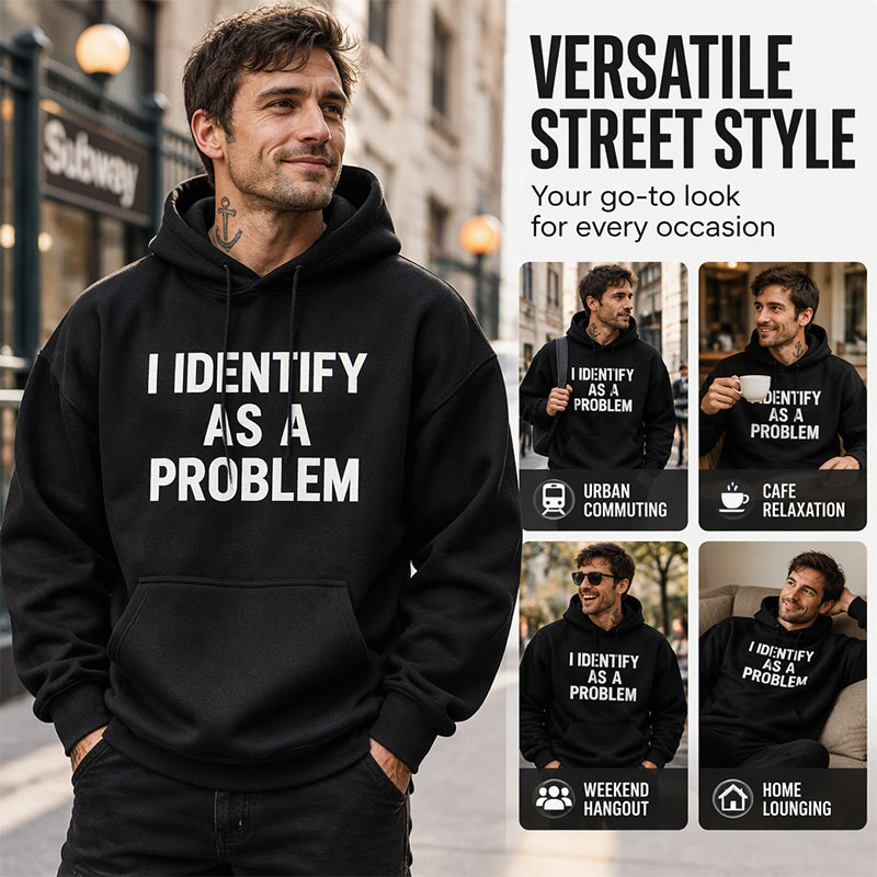 Men's Humorous Graphic Hooded Sweatshirt