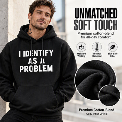 Men's Humorous Graphic Hooded Sweatshirt