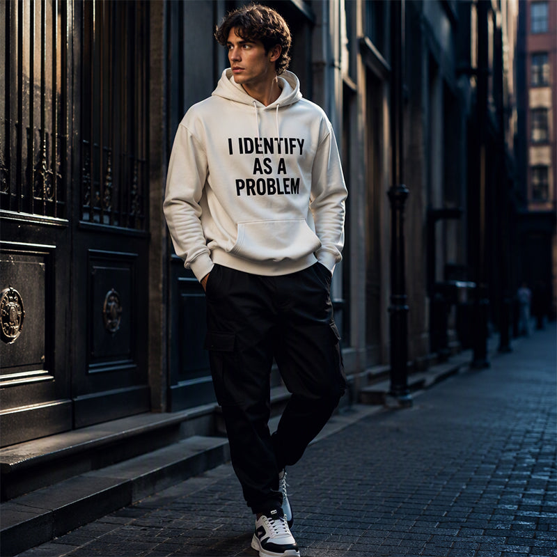 Men's Humorous Graphic Hooded Sweatshirt