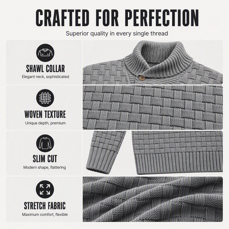 Men's Classic Shawl Collar Sweater