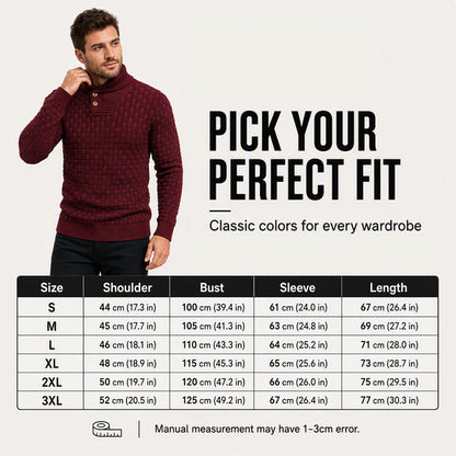 Men's Classic Shawl Collar Sweater