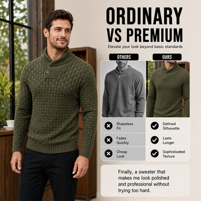 Men's Classic Shawl Collar Sweater