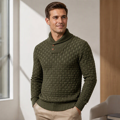 Men's Classic Shawl Collar Sweater