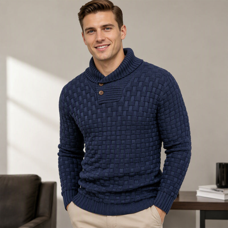 Men's Classic Shawl Collar Sweater