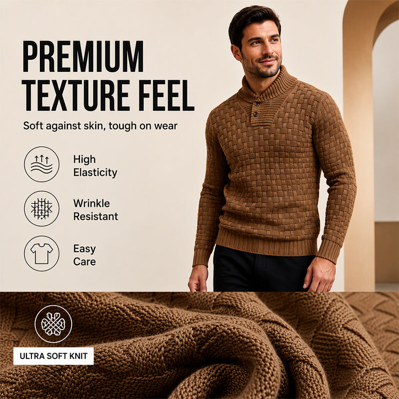Men's Classic Shawl Collar Sweater