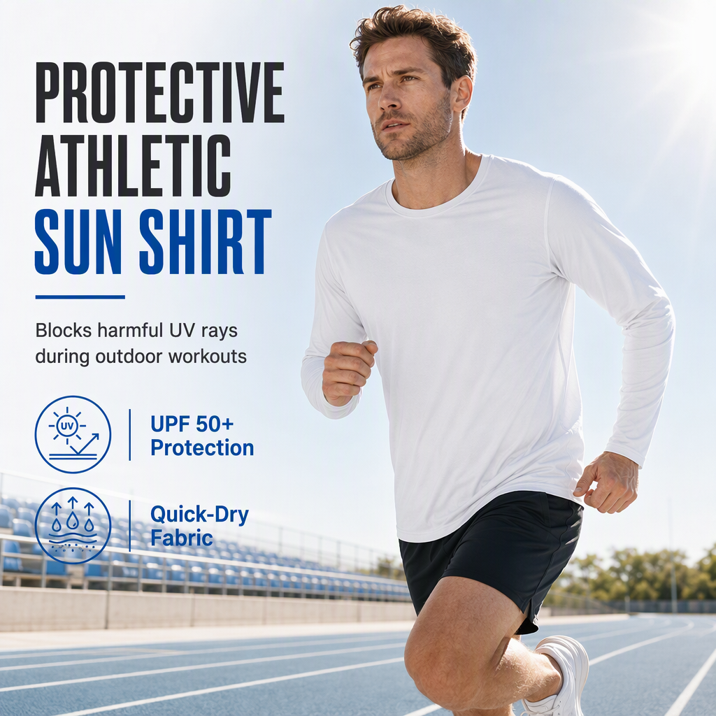 Men's Quick-Dry Crew Neck Long Sleeve Shirt