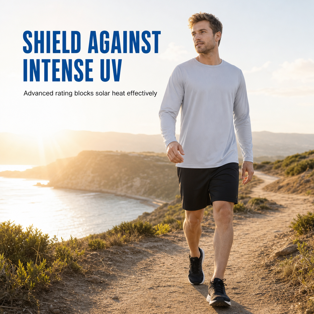 Men's Quick-Dry Crew Neck Long Sleeve Shirt