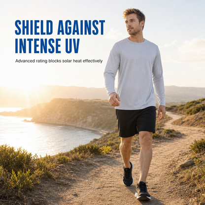 Men's Quick-Dry Crew Neck Long Sleeve Shirt