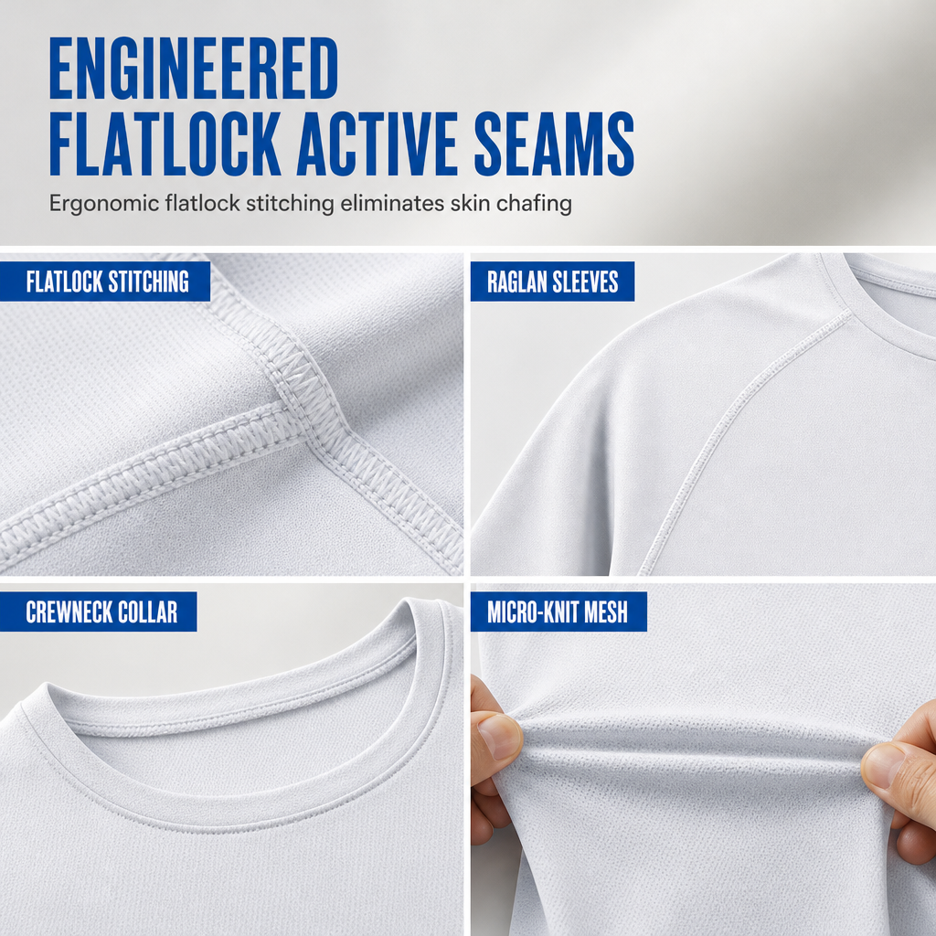 Men's Quick-Dry Crew Neck Long Sleeve Shirt