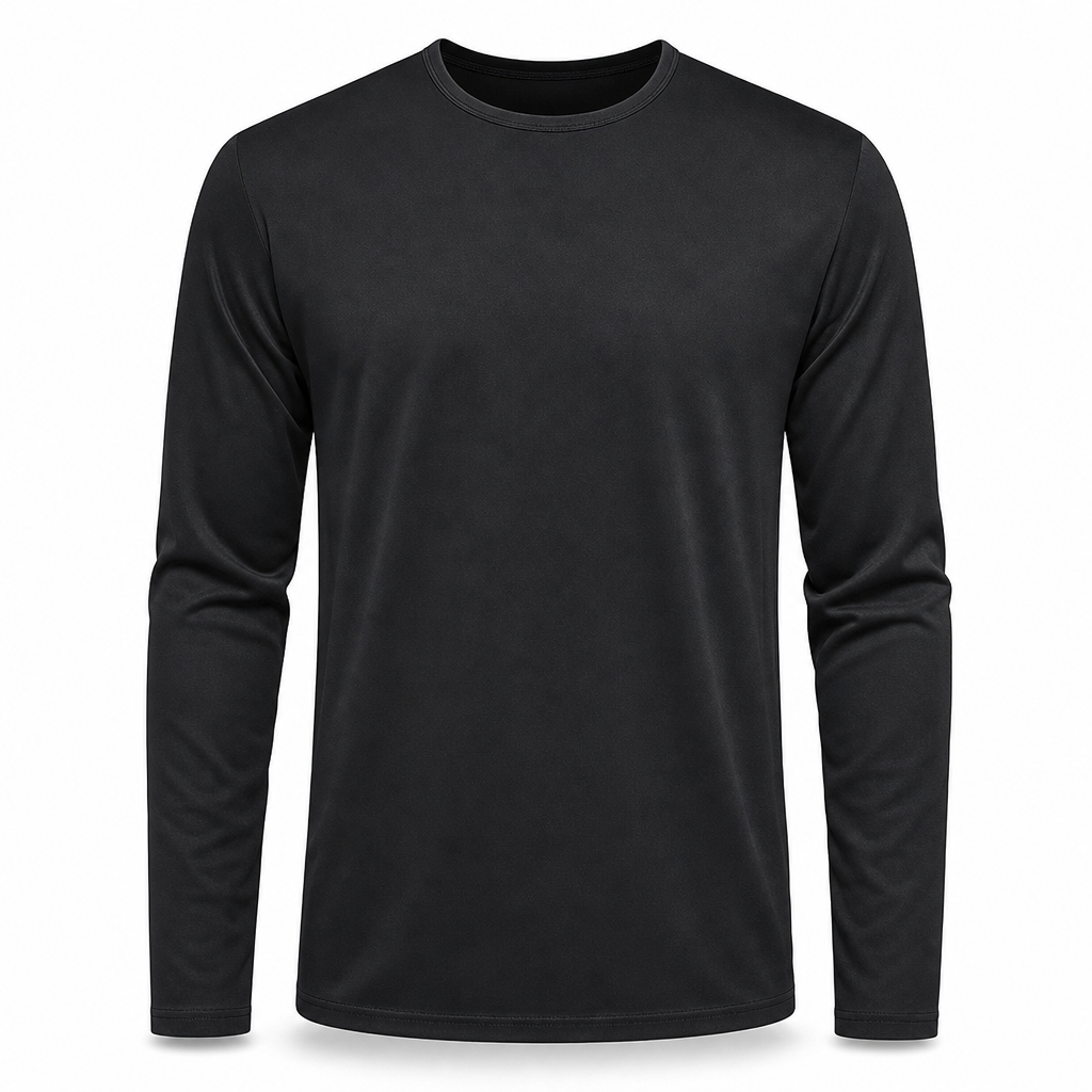 Men's Quick-Dry Crew Neck Long Sleeve Shirt