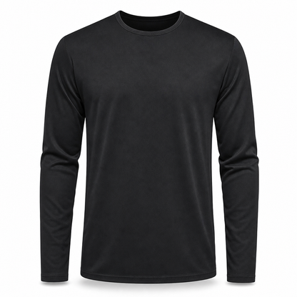 Men's Quick-Dry Crew Neck Long Sleeve Shirt