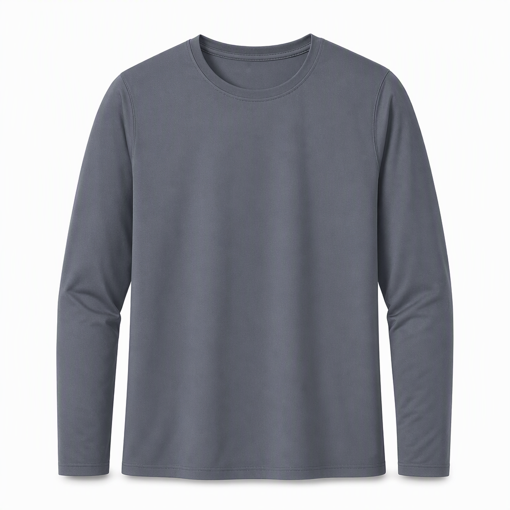 Men's Quick-Dry Crew Neck Long Sleeve Shirt